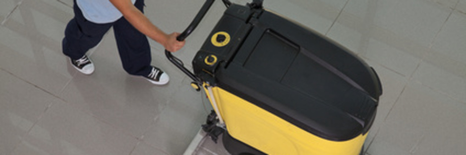 Nettoyage entreprise avec autolaveuse